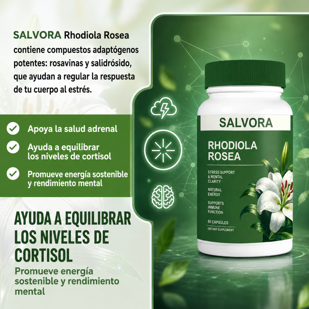 RHODIOLA ROSEA – Energía mental, resistencia al estrés y enfoque para rendir mejor cada día