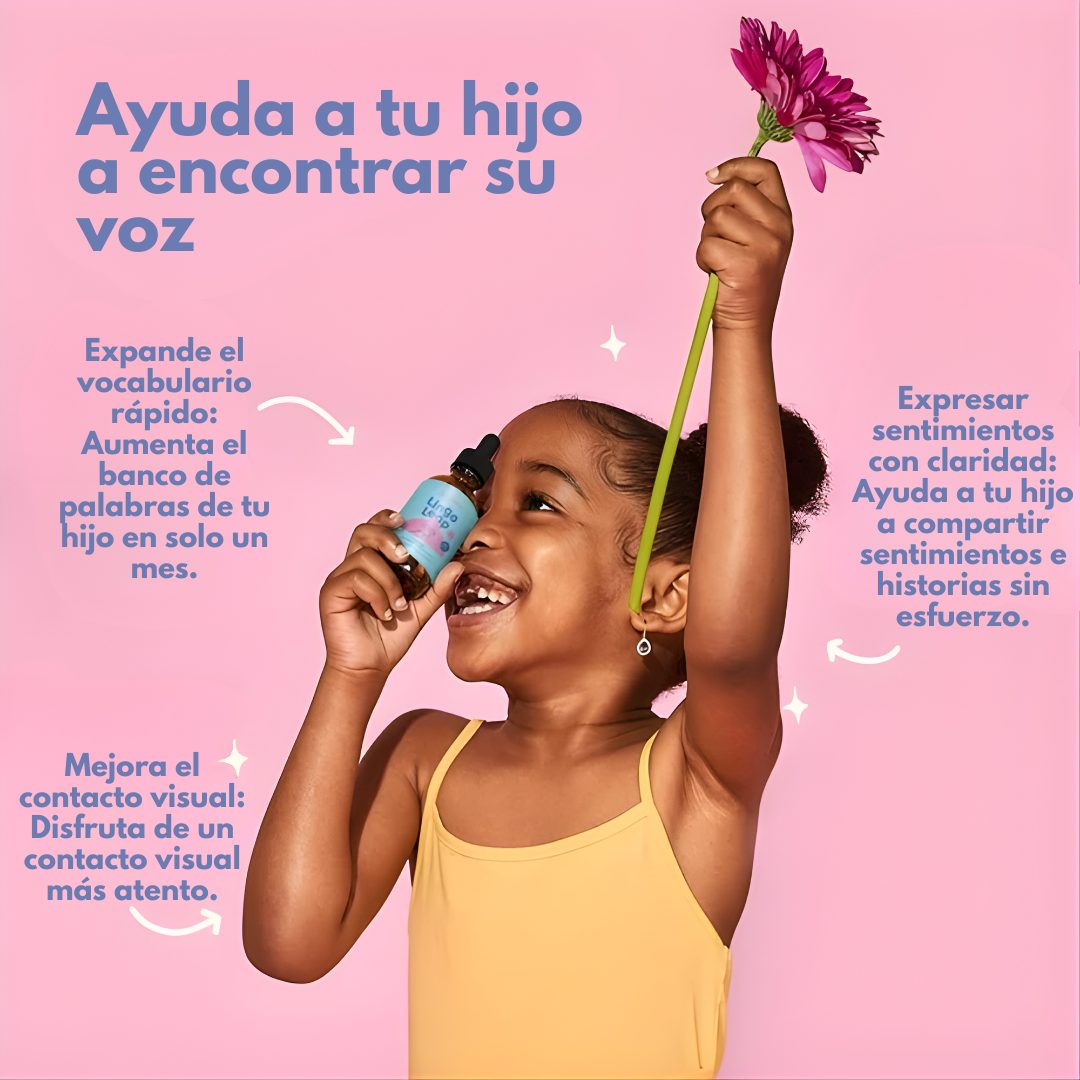 LINGO LEAP — El apoyo cognitivo natural que el cerebro en desarrollo de tu hijo necesita para aprender y comunicarse mejor