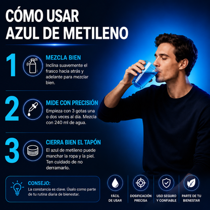 METHYLENE BLUE – Apoyo para memoria y enfoque