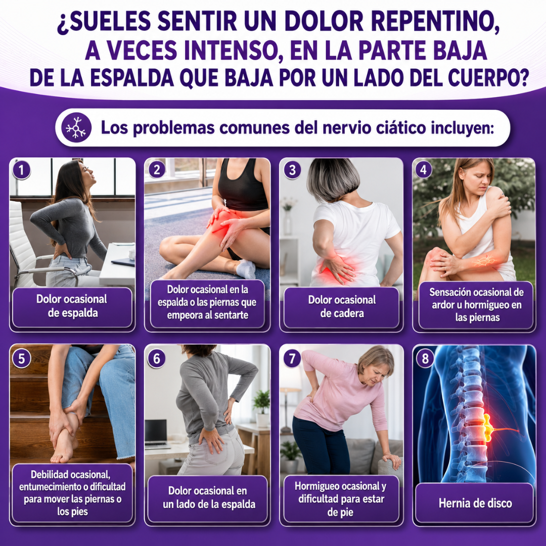 CÁPSULAS DE ALIVIO CIÁTICA RELIEVE SCIATICA – Apoyo diario para la comodidad de piernas, espalda y movilidad