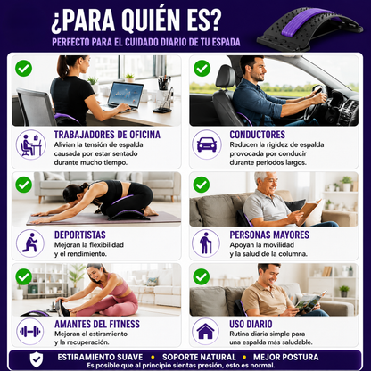 SOPORTE ESPALDA - Alivio y estiramiento lumbar
