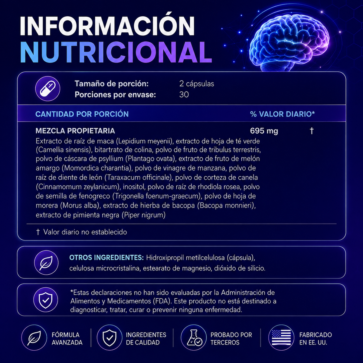 BRAIN MEMORY AND MOOD – Memoria, enfoque y nutrición cerebral para mantener tu mente activa cada día