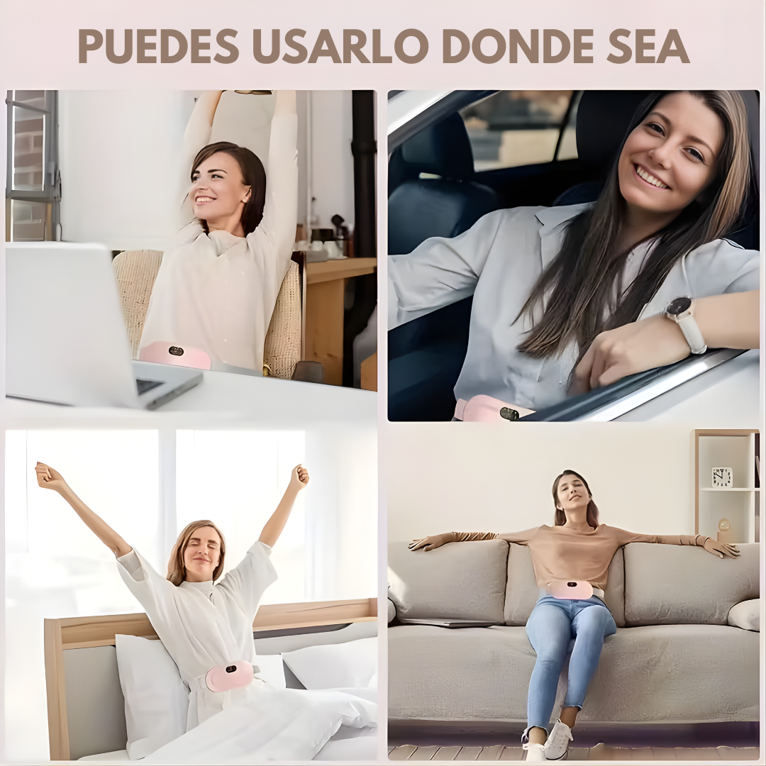 MASAJEADOR PARA COLICOS MENSTRUALES - Calor, masaje y alivio cuando más lo necesitas