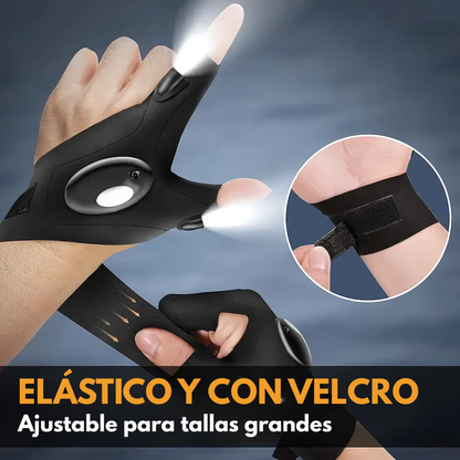 GUANTE CON LINTERNA LED GLOVELITE – Iluminación manos libres y precisión en cada tarea