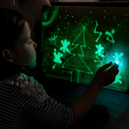 TABLETA MÁGICA CON LUZ PARA NIÑOS – Creatividad iluminada, aprendizaje divertido y entretenimiento sin pantallas