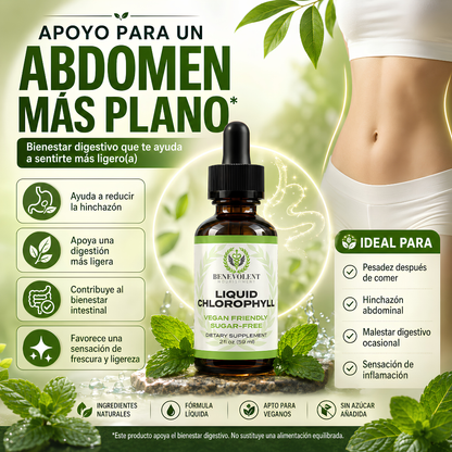 CLOROFILA BENEVOLENT X 60 ML – Apoyo digestivo para sentirte más ligera cada día