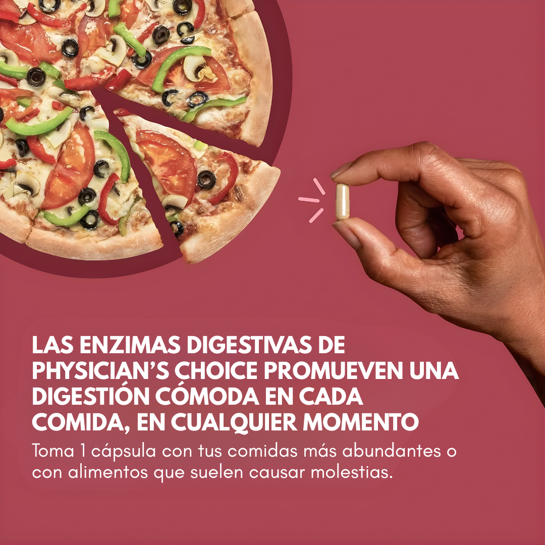 ENZIMAS DIGESTIVAS – Apoyo digestivo para menos pesadez, mejor evacuación y abdomen más ligero