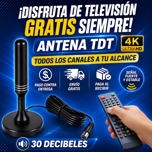 ANTENA DE TV PARA SMART TV (SIN CABLE) – Televisión sin mensualidades