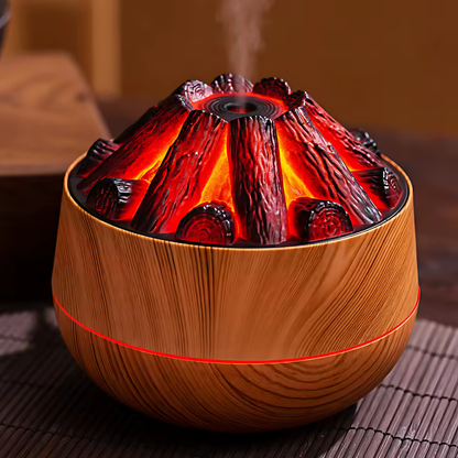 HUMIDIFICADOR VOLCÁN CON LUZ AMBIENTAL – Aire más fresco, ambiente relajante y diseño visual único