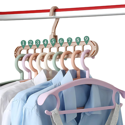 GANCHO DE ROPA MULTIFUNCIONAL (2PCS) – Ahorra espacio, organiza mejor y transforma tu clóset en segundos