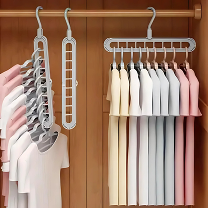 GANCHO DE ROPA MULTIFUNCIONAL (2PCS) – Ahorra espacio, organiza mejor y transforma tu clóset en segundos