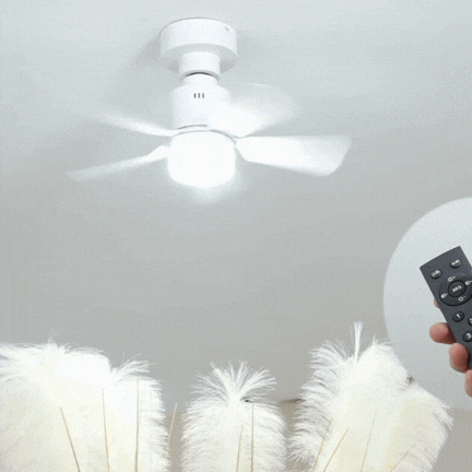 BOMBILLO VENTILADOR CON DISEÑO MODERNO 2 EN 1 – Iluminación ajustable, ventilación práctica y ahorro de energía en un solo producto