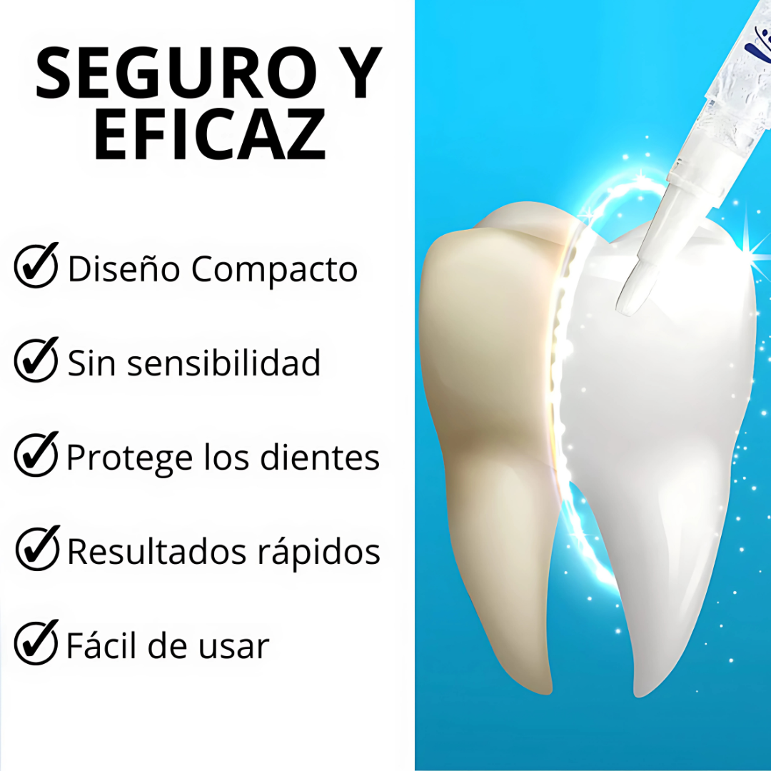 LÁPIZ BLAQUEADOR – Dientes más blancos en minutos, sin dolor ni sensibilidad