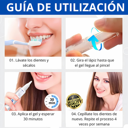 LÁPIZ BLAQUEADOR – Dientes más blancos en minutos, sin dolor ni sensibilidad