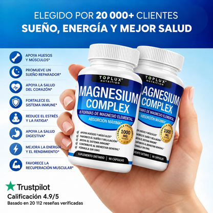 MAGNESIUM COMPLEX X 90 CÁPSULAS (PACK*2) – Equilibrio mineral, bienestar diario y apoyo integral para tu rutina