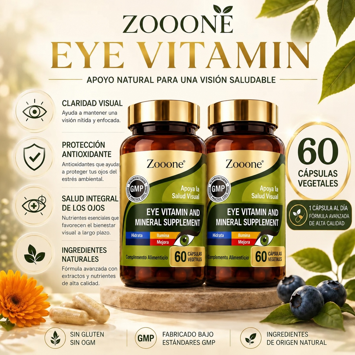 ZOOONE (PACK*2) – Apoyo visual diario, cuidado integral y bienestar para tu rutina